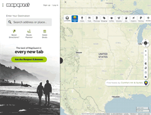 Tablet Screenshot of mapquest.com