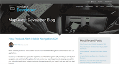 Desktop Screenshot of devblog.mapquest.com
