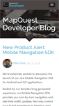 Mobile Screenshot of devblog.mapquest.com